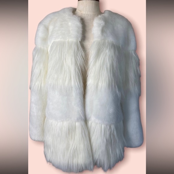 ZARA FAUX FUR JACKET - Picture 4 of 4